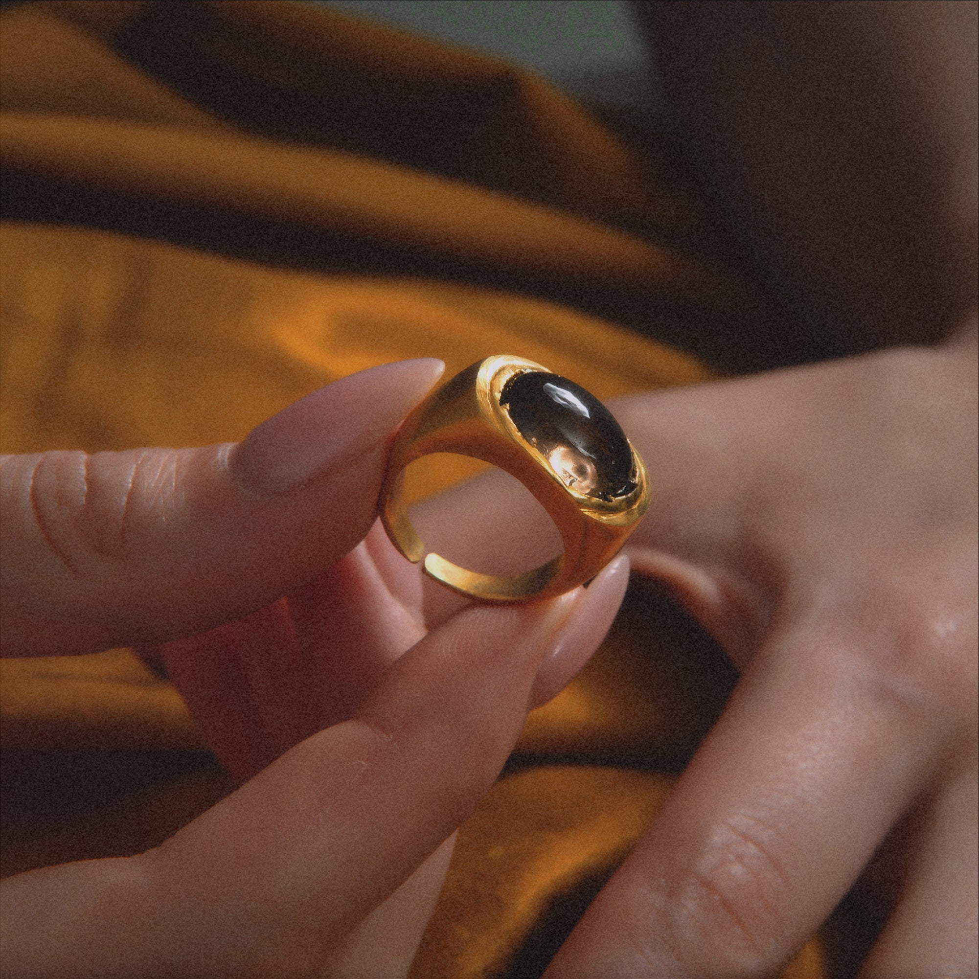 Roman Signet -   Smoky Quartz