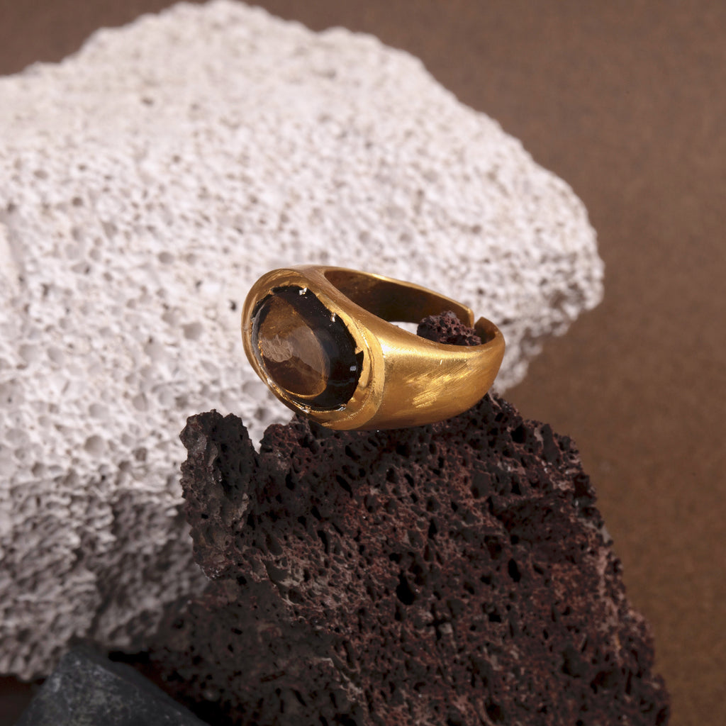 Roman Signet -   Smoky Quartz