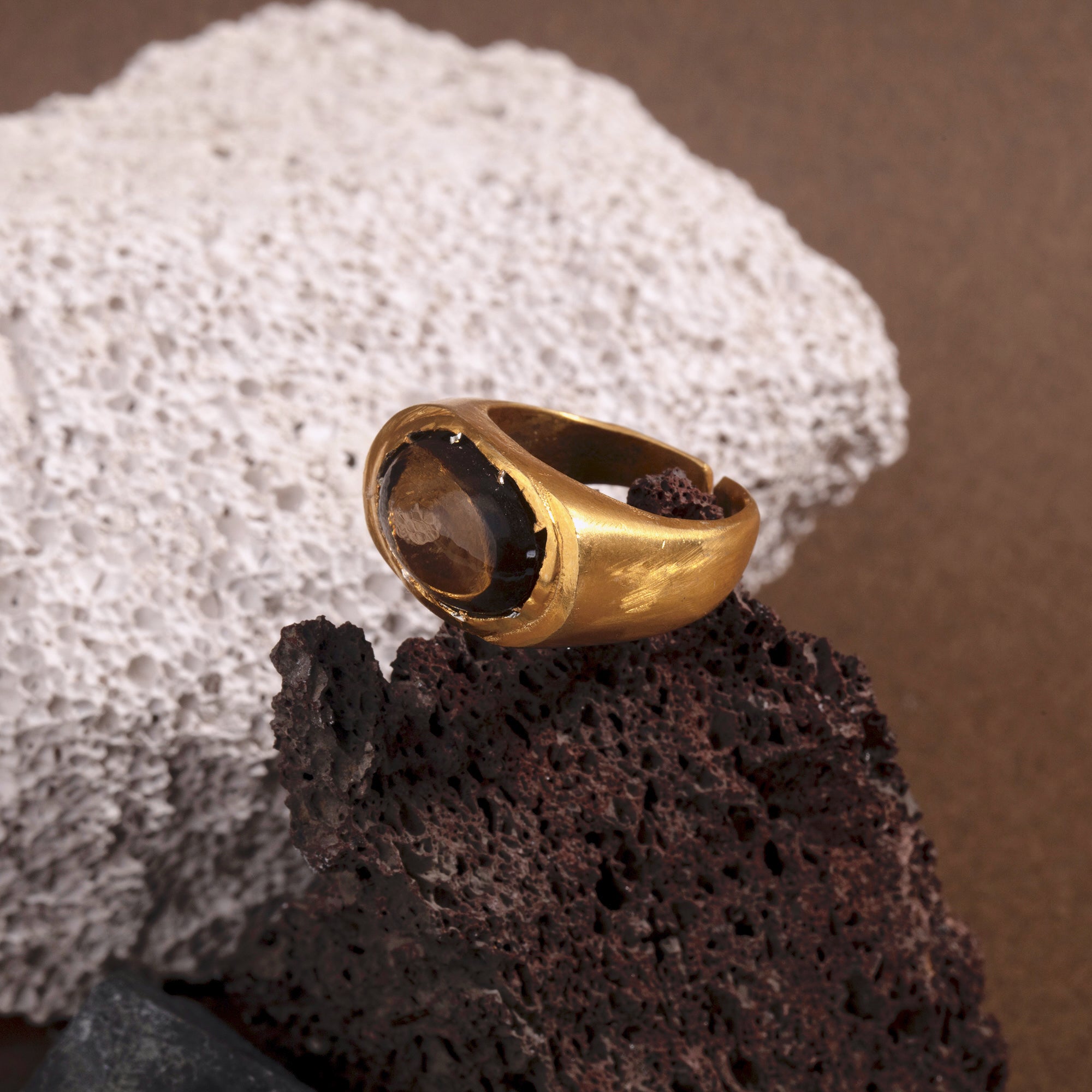 Roman Signet -   Smoky Quartz