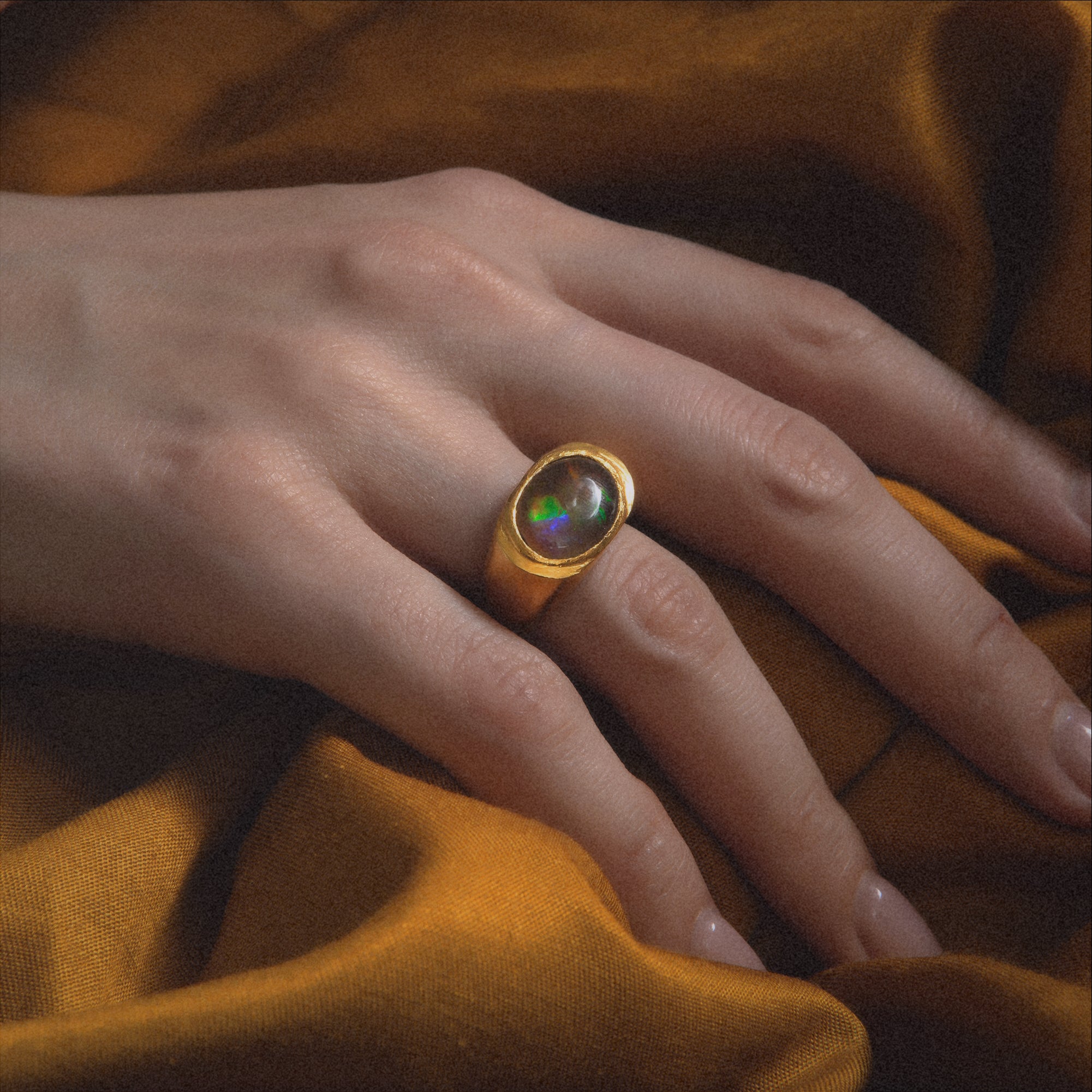 Roman Signet -   Black Opal