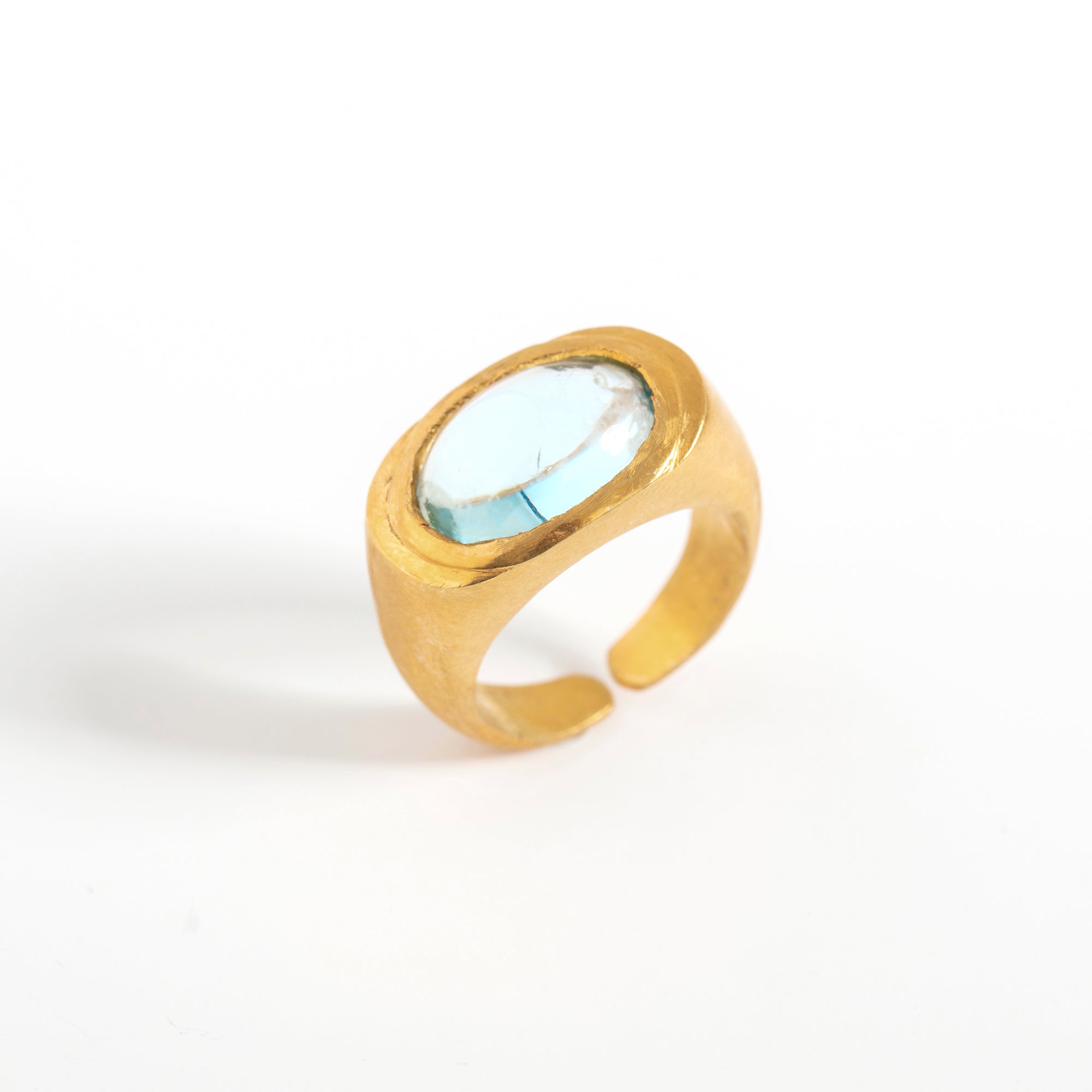 Roman Signet -   Sky Blue Topaz
