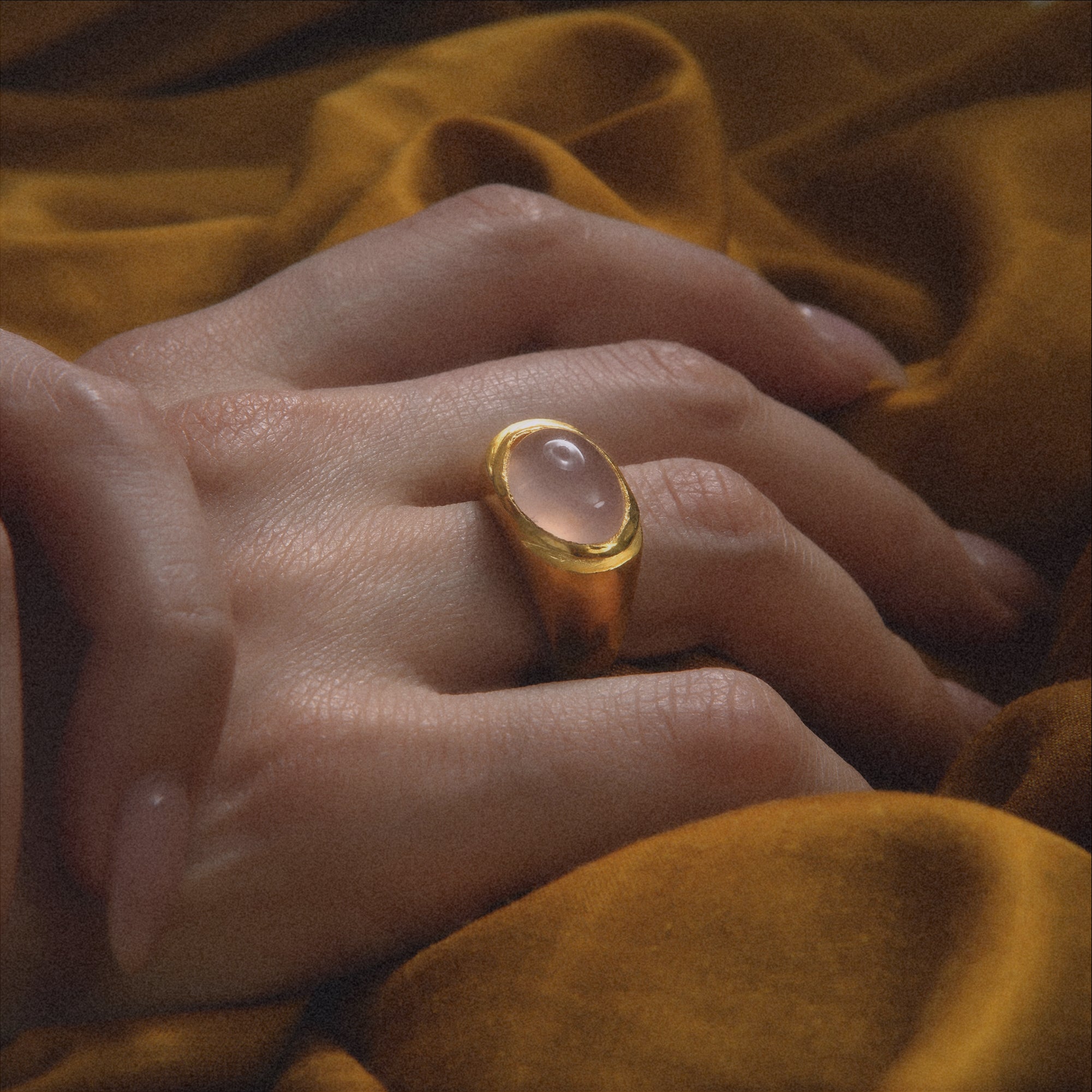 Roman Signet -   Rose Quartz