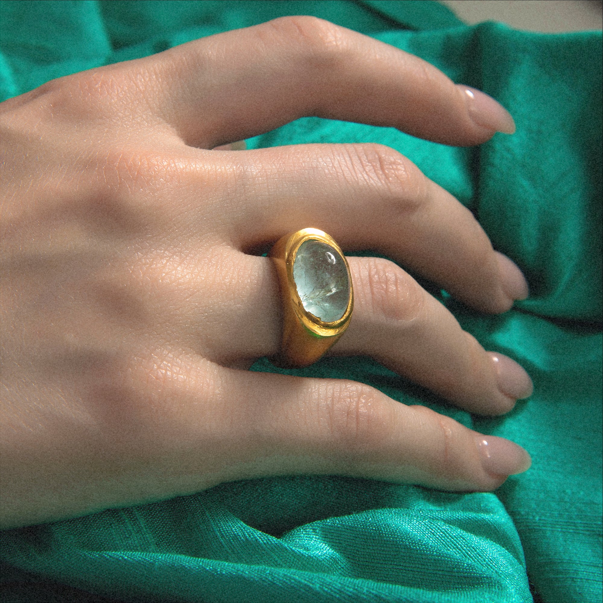 Roman Signet -   Aquamarine